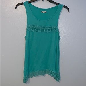 Green tank top